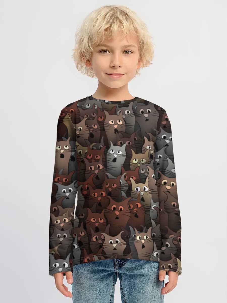 Children's cotton long sleeve shirt