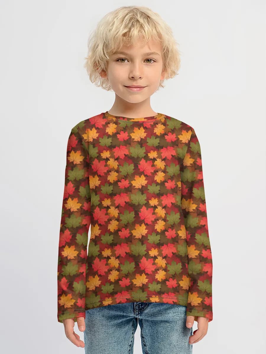 Children's cotton long sleeve shirt