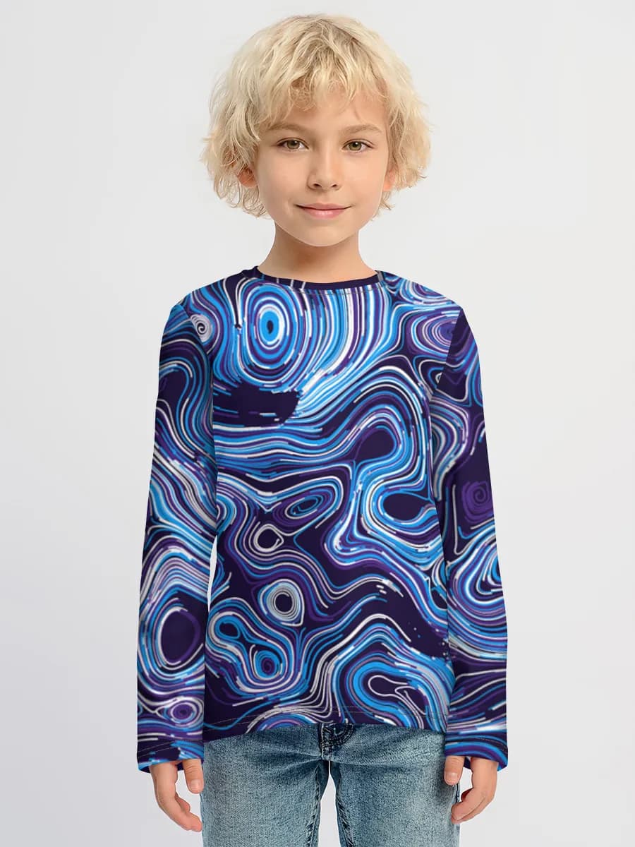 Children's cotton long sleeve shirt