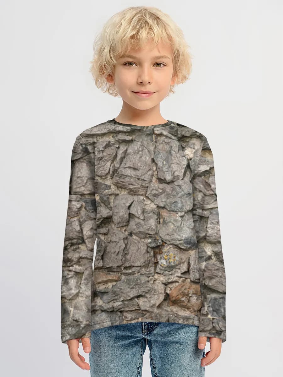 Children's cotton long sleeve shirt