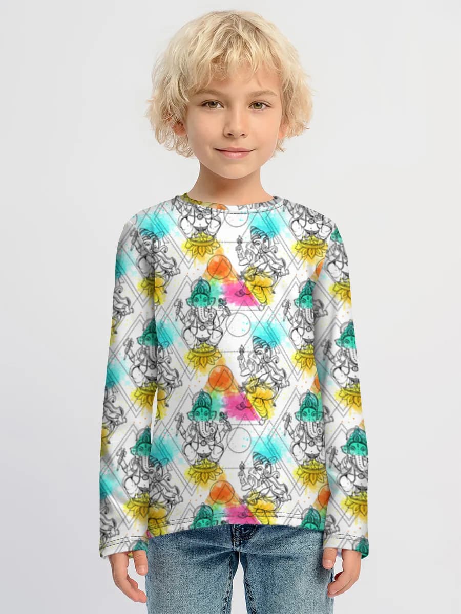 Children's cotton long sleeve shirt