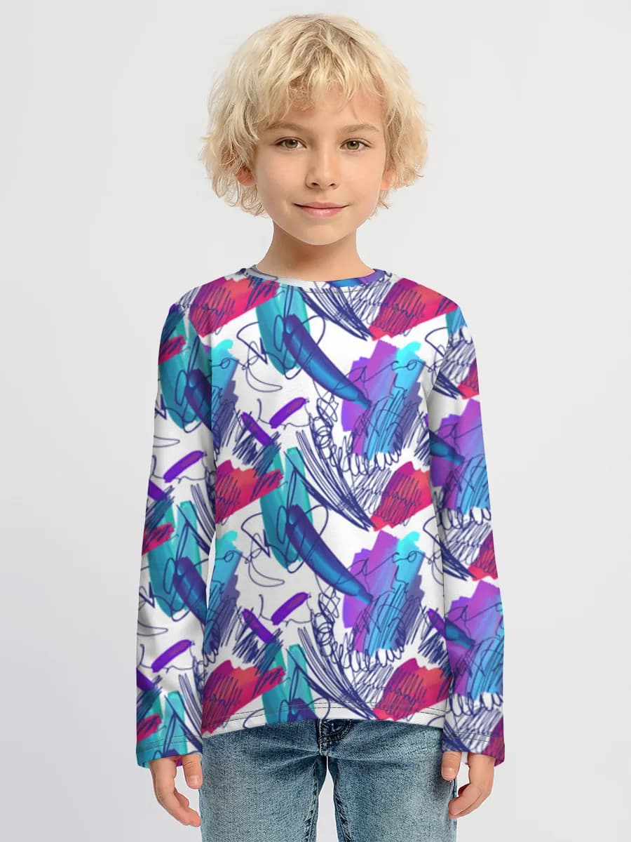 Children's cotton long sleeve shirt