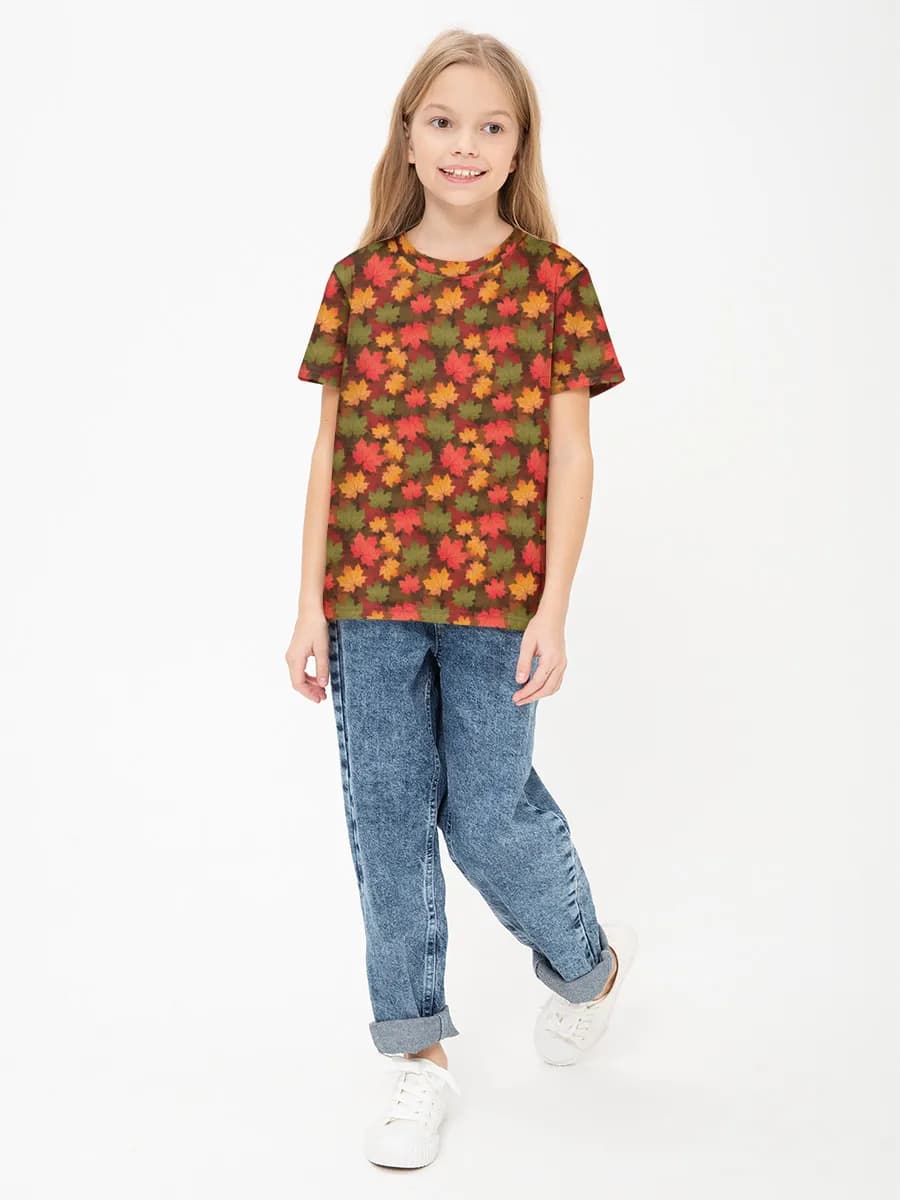 Children's cotton T-shirt (for girls. Copy)