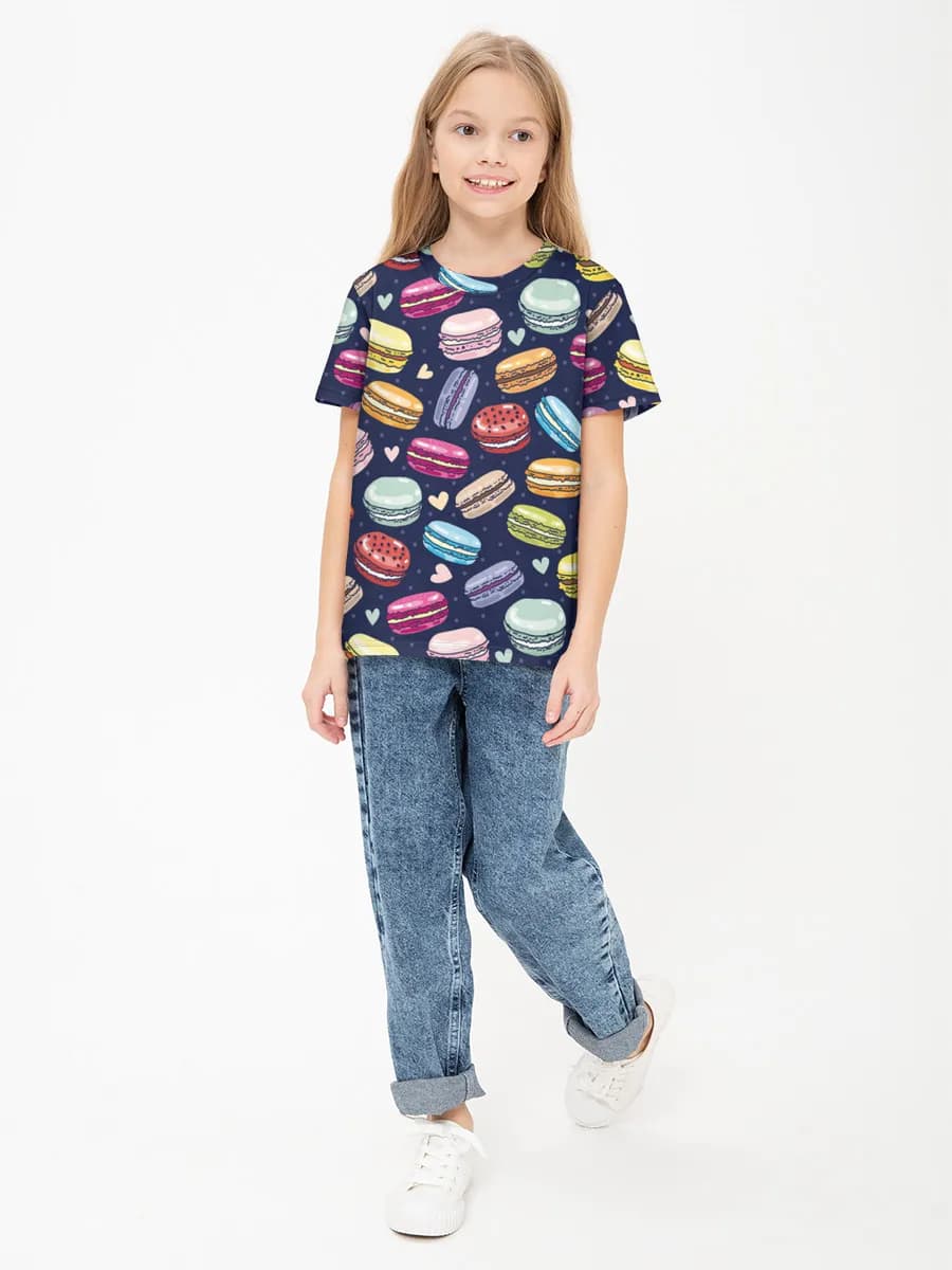 Children's cotton T-shirt (for girls. Copy)