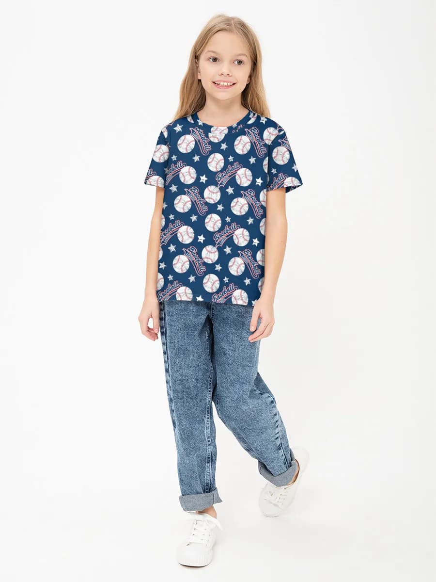 Children's cotton T-shirt (for girls. Copy)