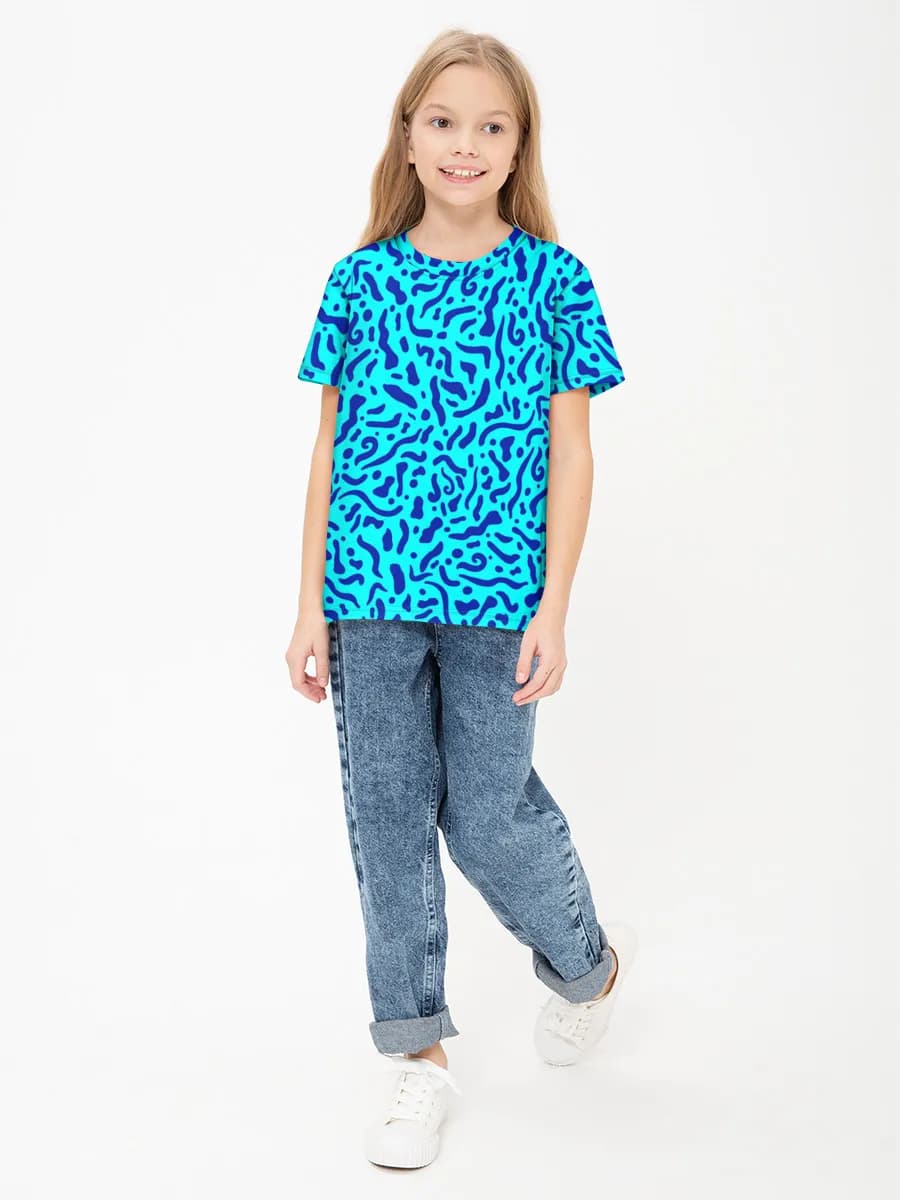 Children's cotton T-shirt (for girls. Copy)
