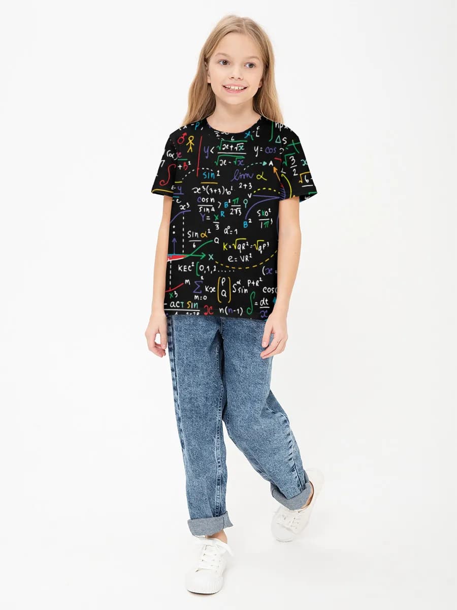 Children's cotton T-shirt (for girls. Copy)
