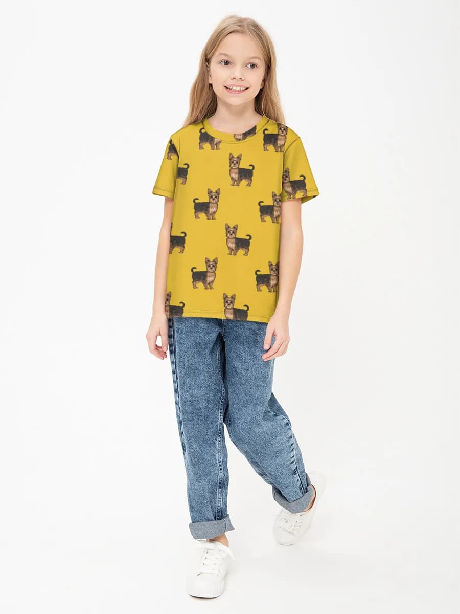 Children's cotton T-shirt (for girls. Copy)
