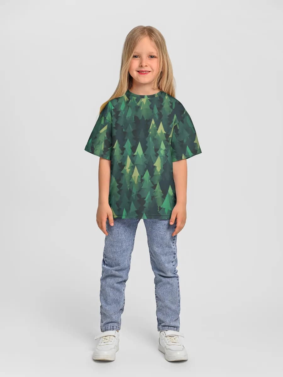 Evergreen Forest Silhouette