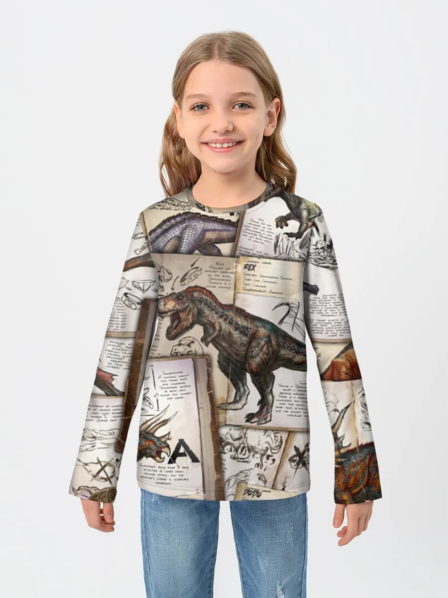 Children's cotton long sleeve shirt