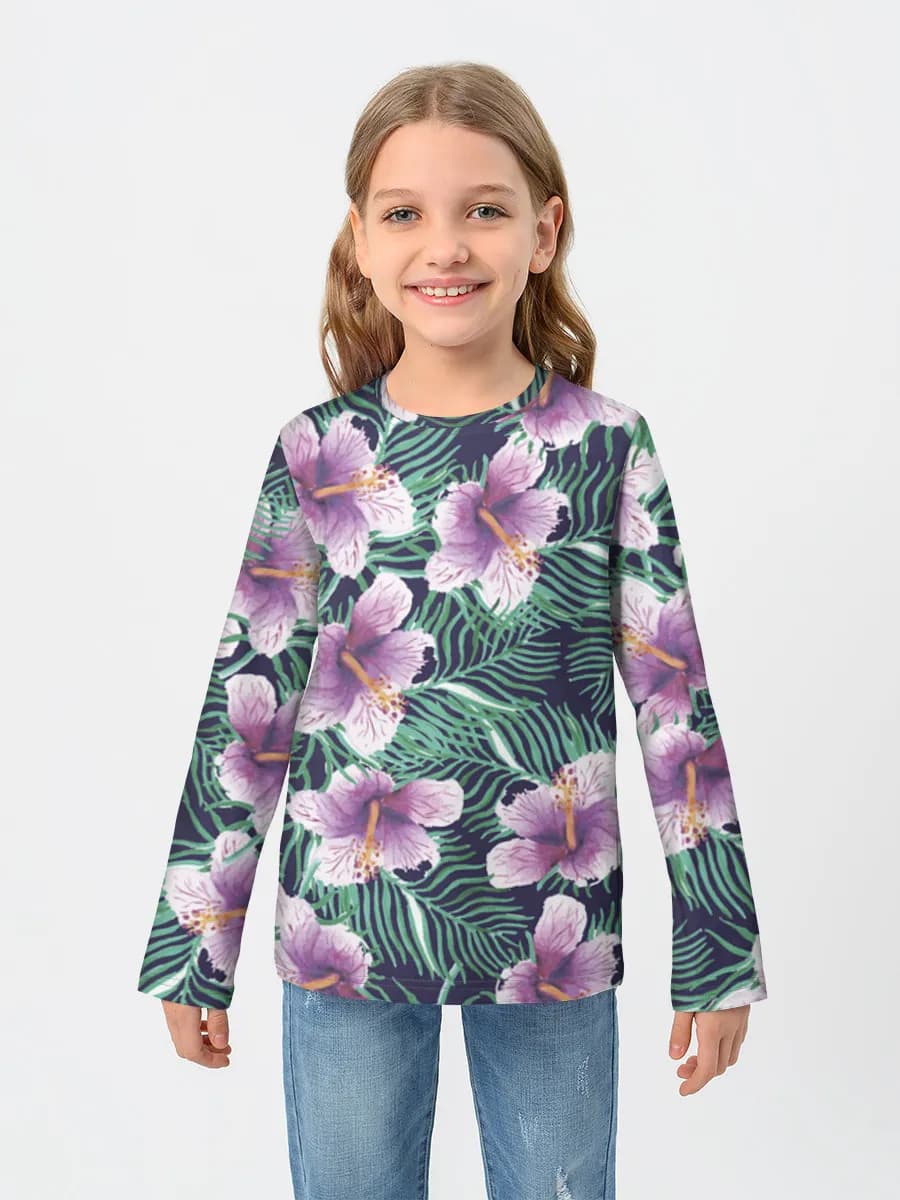Children's cotton long sleeve shirt