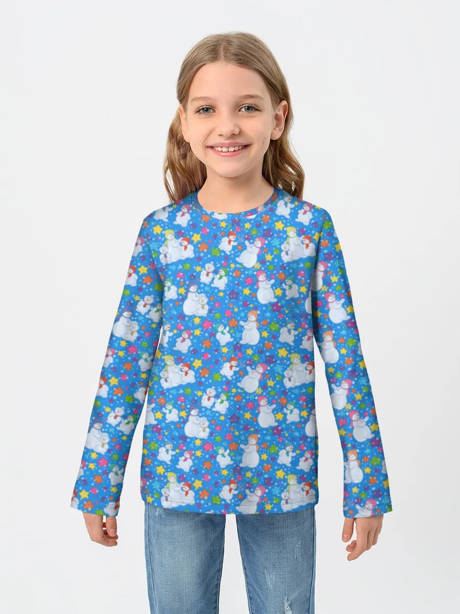Children's cotton long sleeve shirt