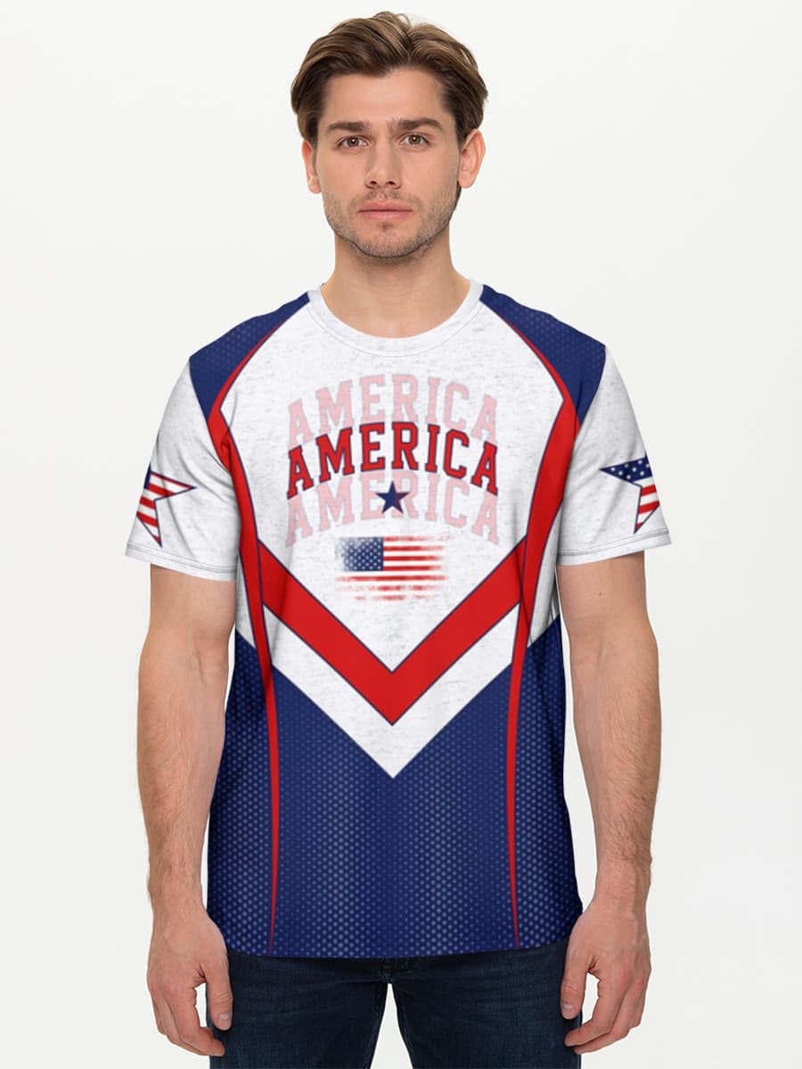 America Flag Graphic