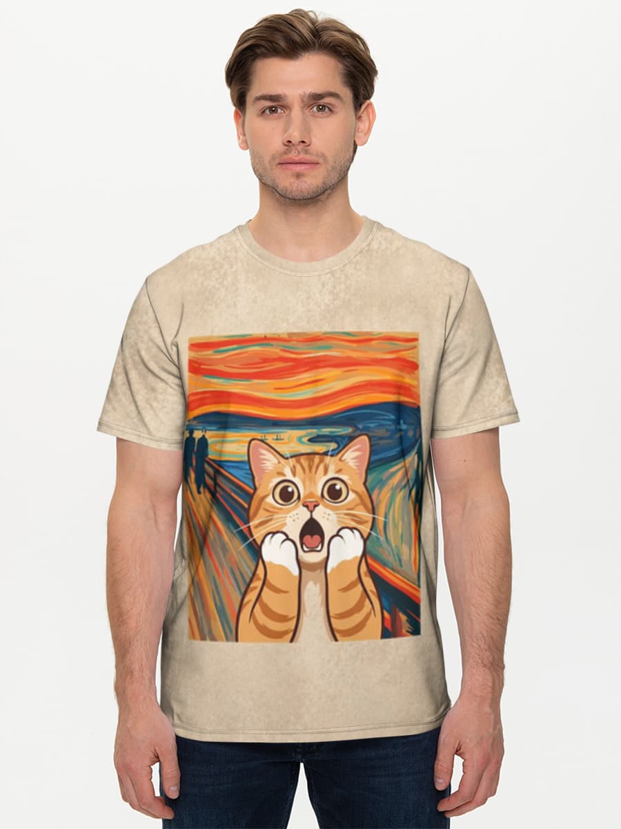 Edvard Meownch Existential Cat Scream