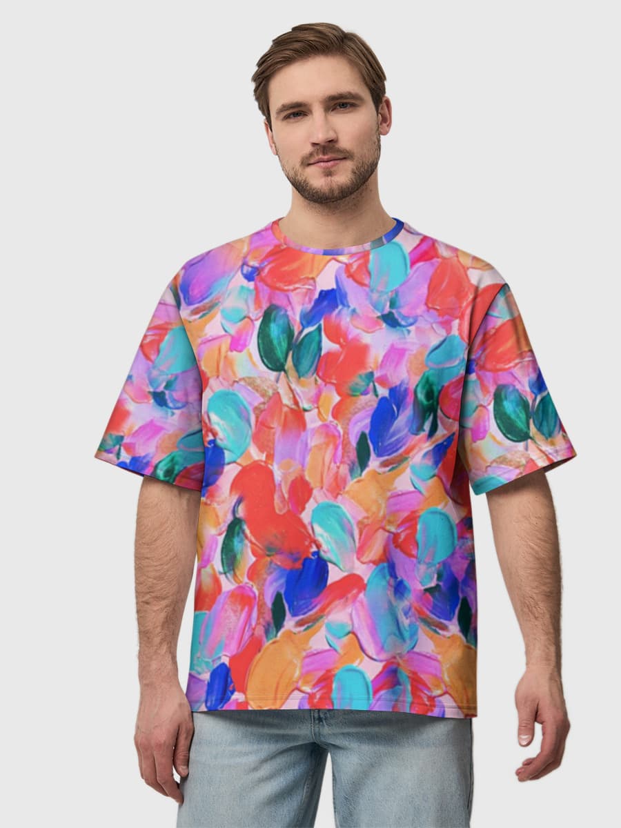Men's oversized cotton T-shirt