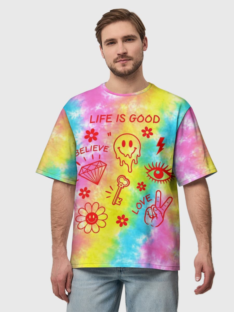 Men's oversized cotton T-shirt