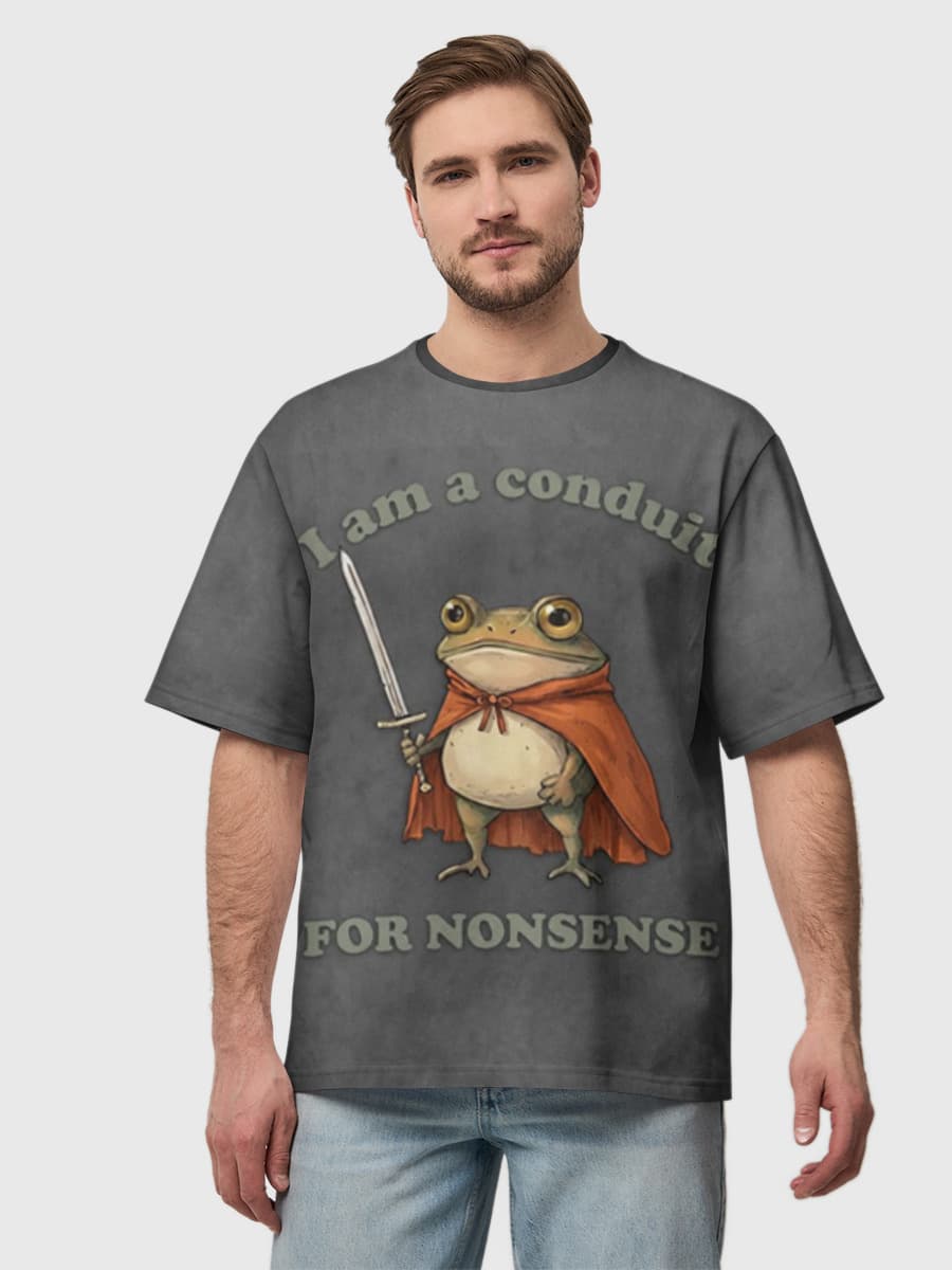 Men's oversized cotton T-shirt