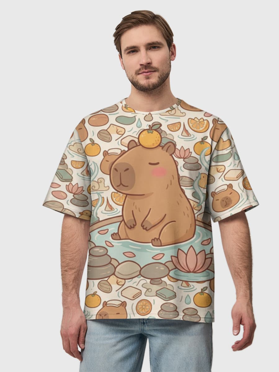 Men's oversized cotton T-shirt