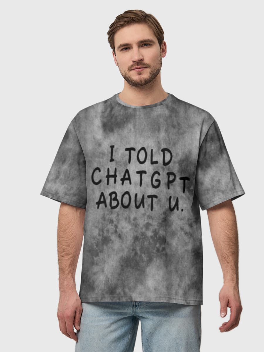 Men's oversized cotton T-shirt