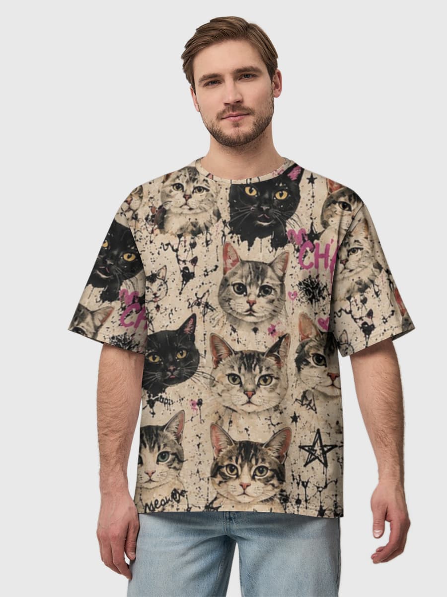 Cat Chaos: Feline Frenzy Print