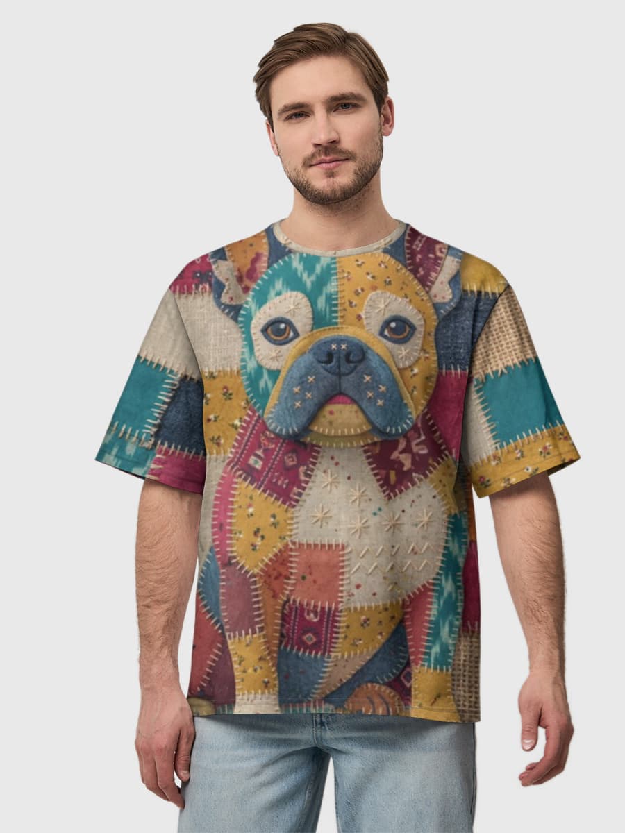 Patchwork Bulldog Attitude