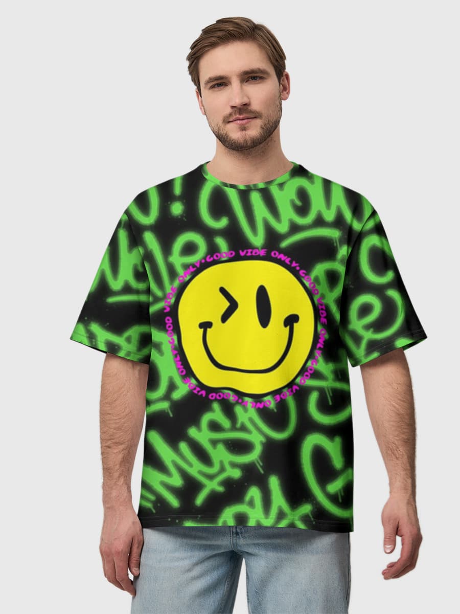 Smile Green Graffiti