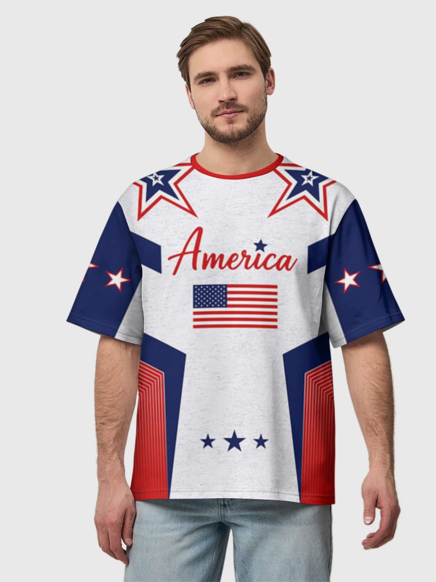 Men's oversized cotton T-shirt