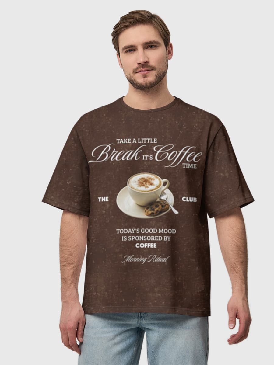 Men's oversized cotton T-shirt