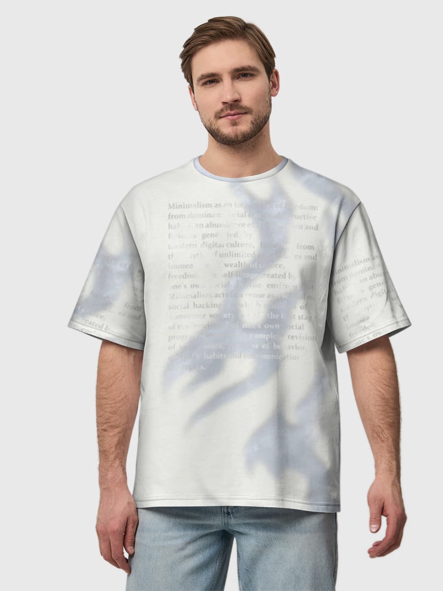 Men's oversized cotton T-shirt