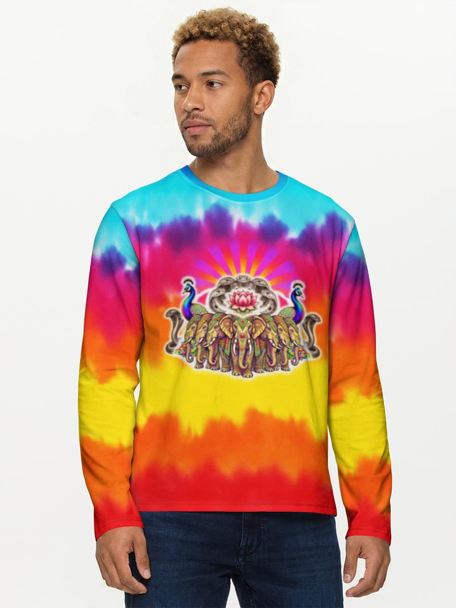 Bright Elephants Multicolour Tie Dye