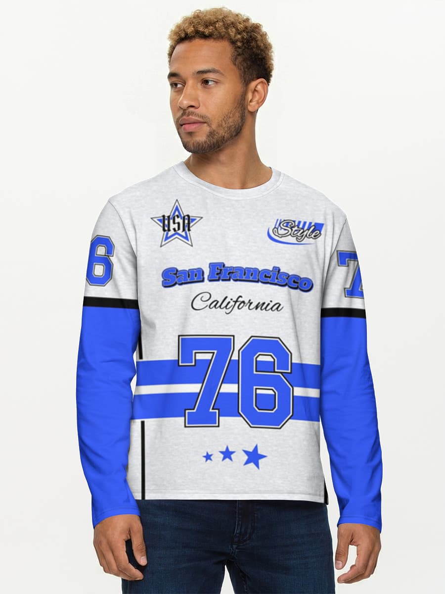 Men's cotton long sleeve shirt