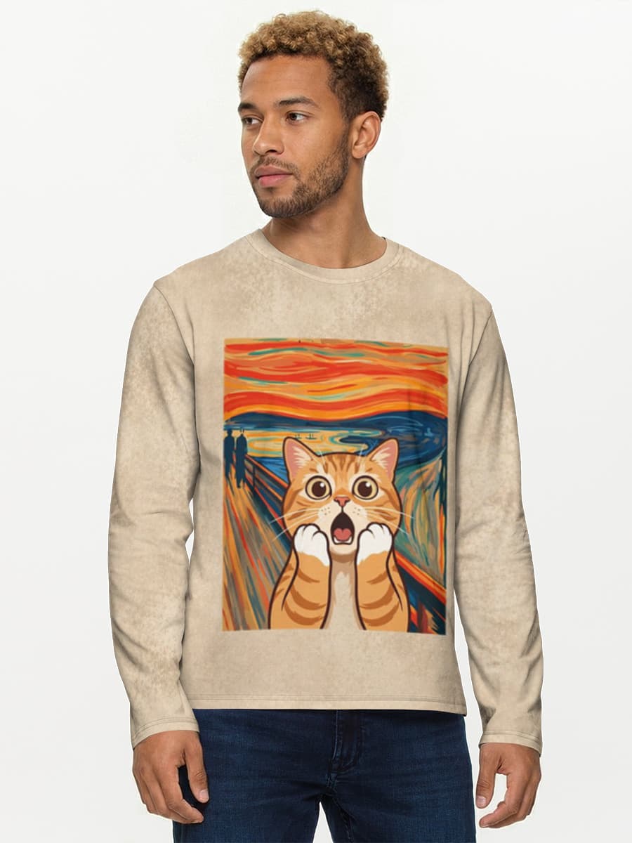 Edvard Meownch Existential Cat Scream