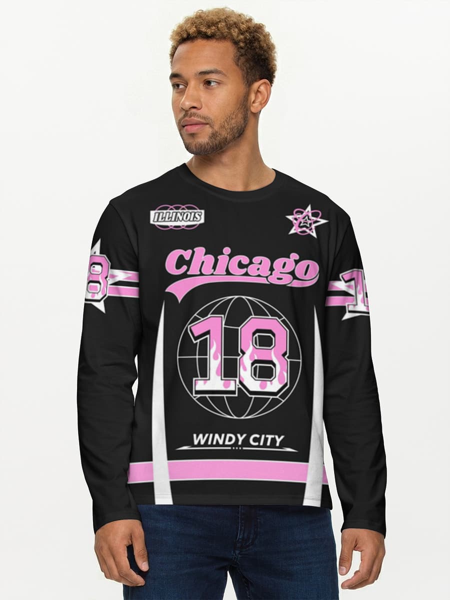 Men's cotton long sleeve shirt