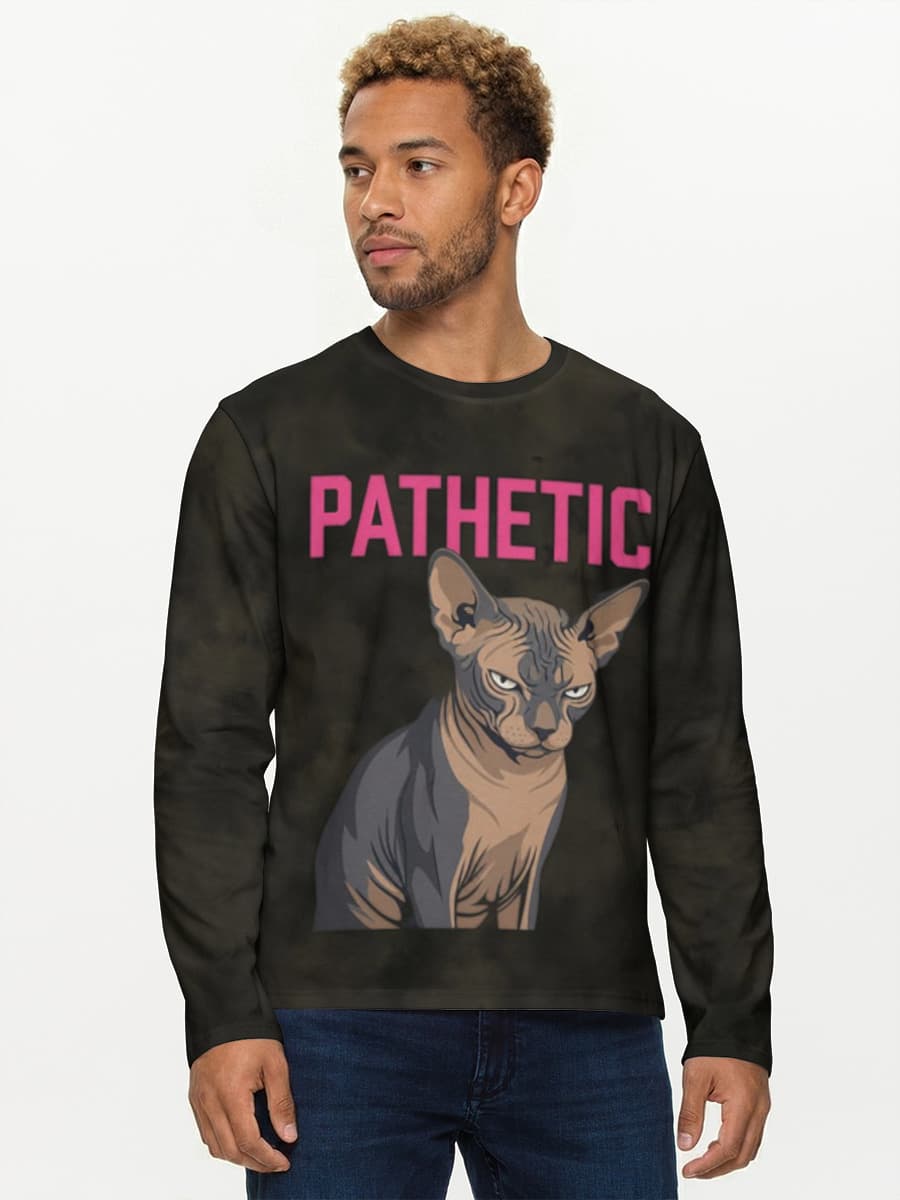 Pathetic Grumpy Sphynx Cat