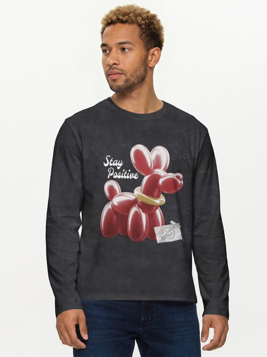 Men's cotton long sleeve shirt