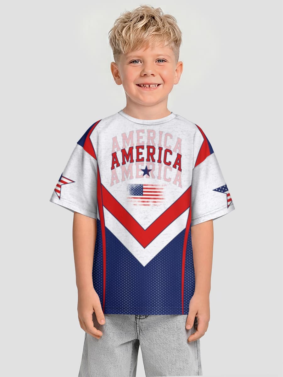 America Flag Graphic