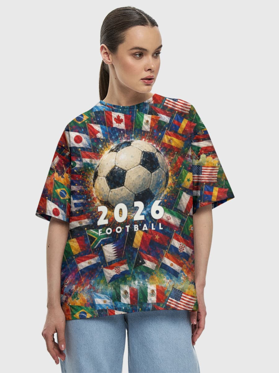 Women's oversized cotton T-shirt