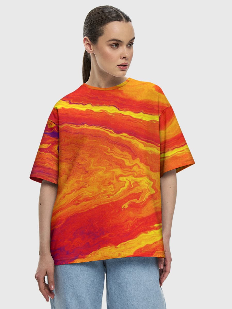 Women's oversized cotton T-shirt