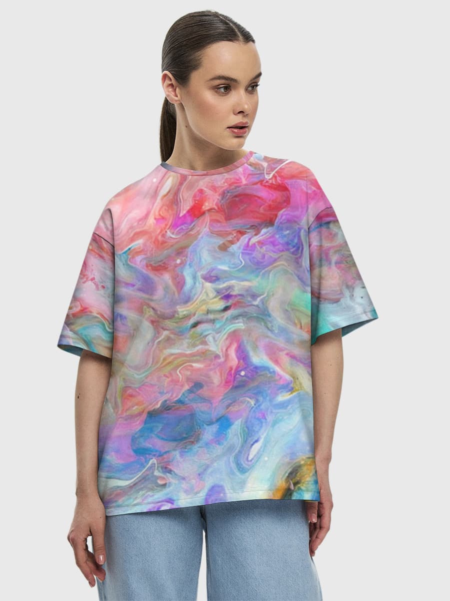 Women's oversized cotton T-shirt