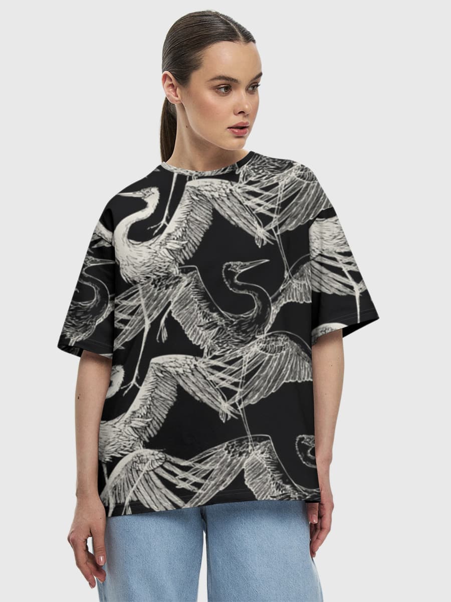 Women's oversized cotton T-shirt