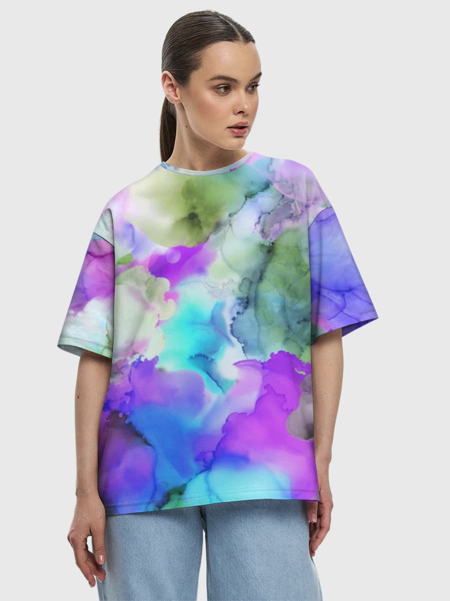 Women's oversized cotton T-shirt
