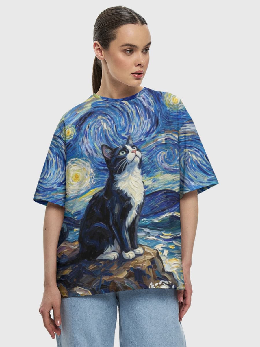 Starry Night Cat