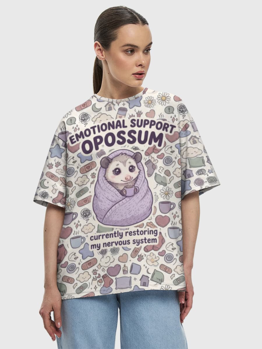 Women's oversized cotton T-shirt