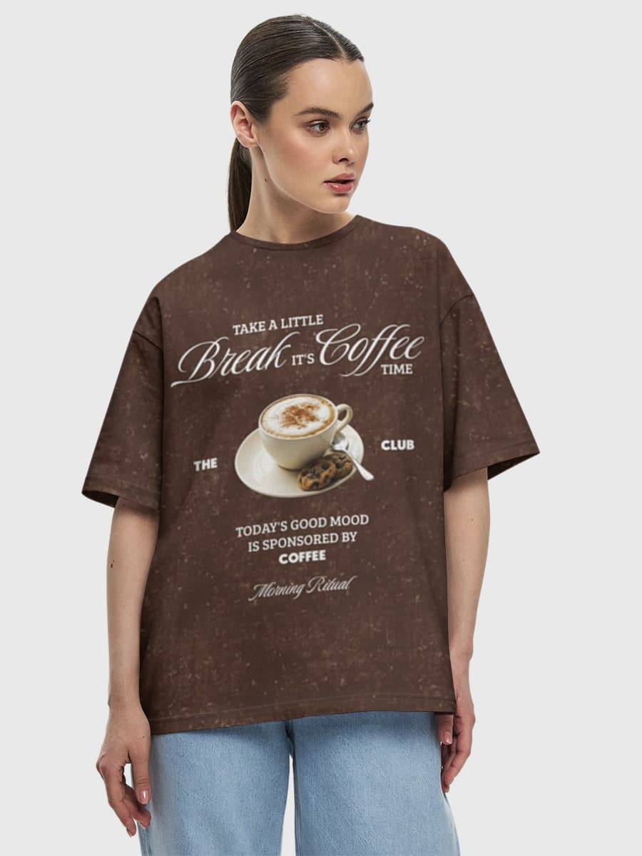 Women's oversized cotton T-shirt