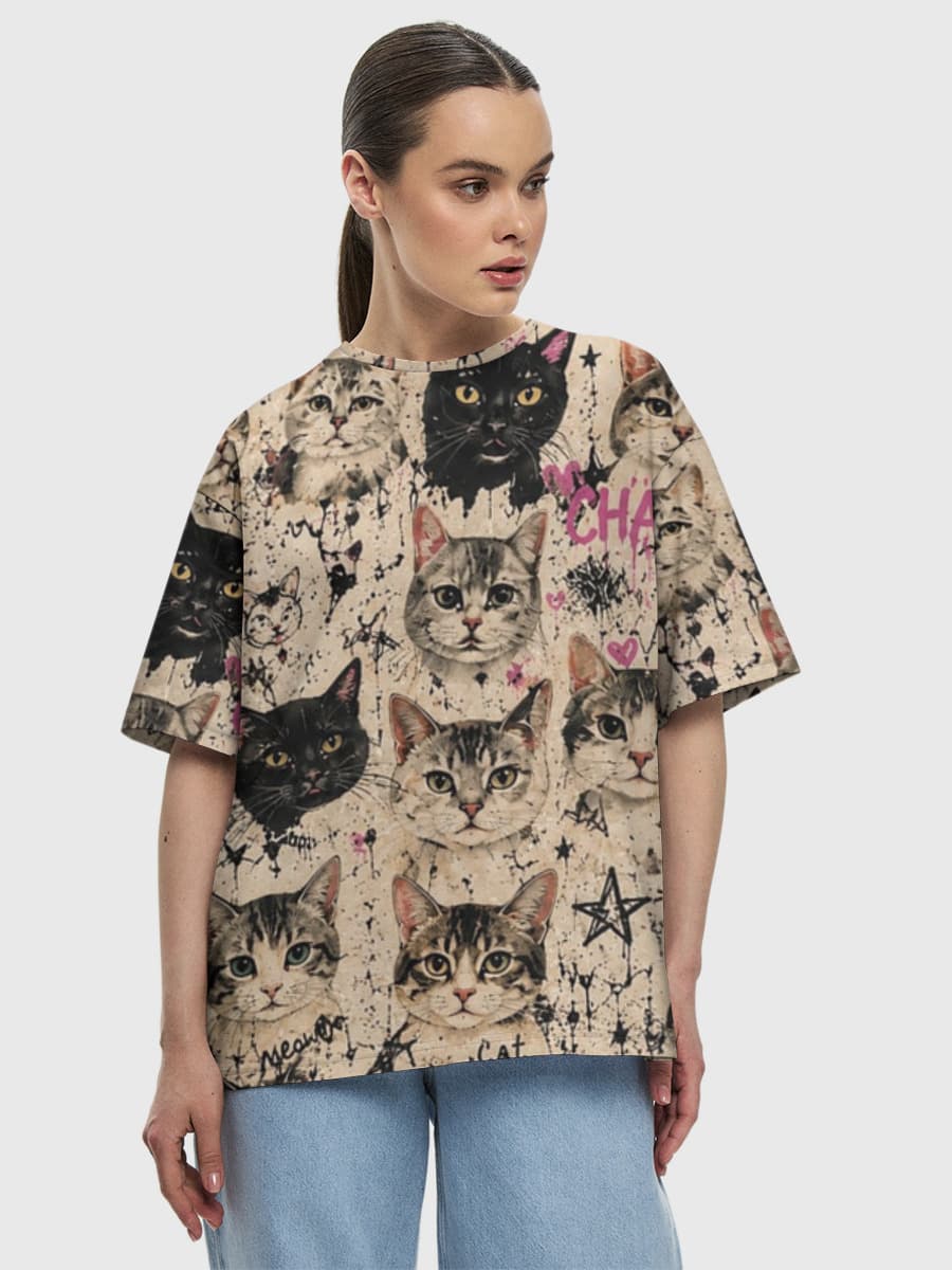 Cat Chaos: Feline Frenzy Print