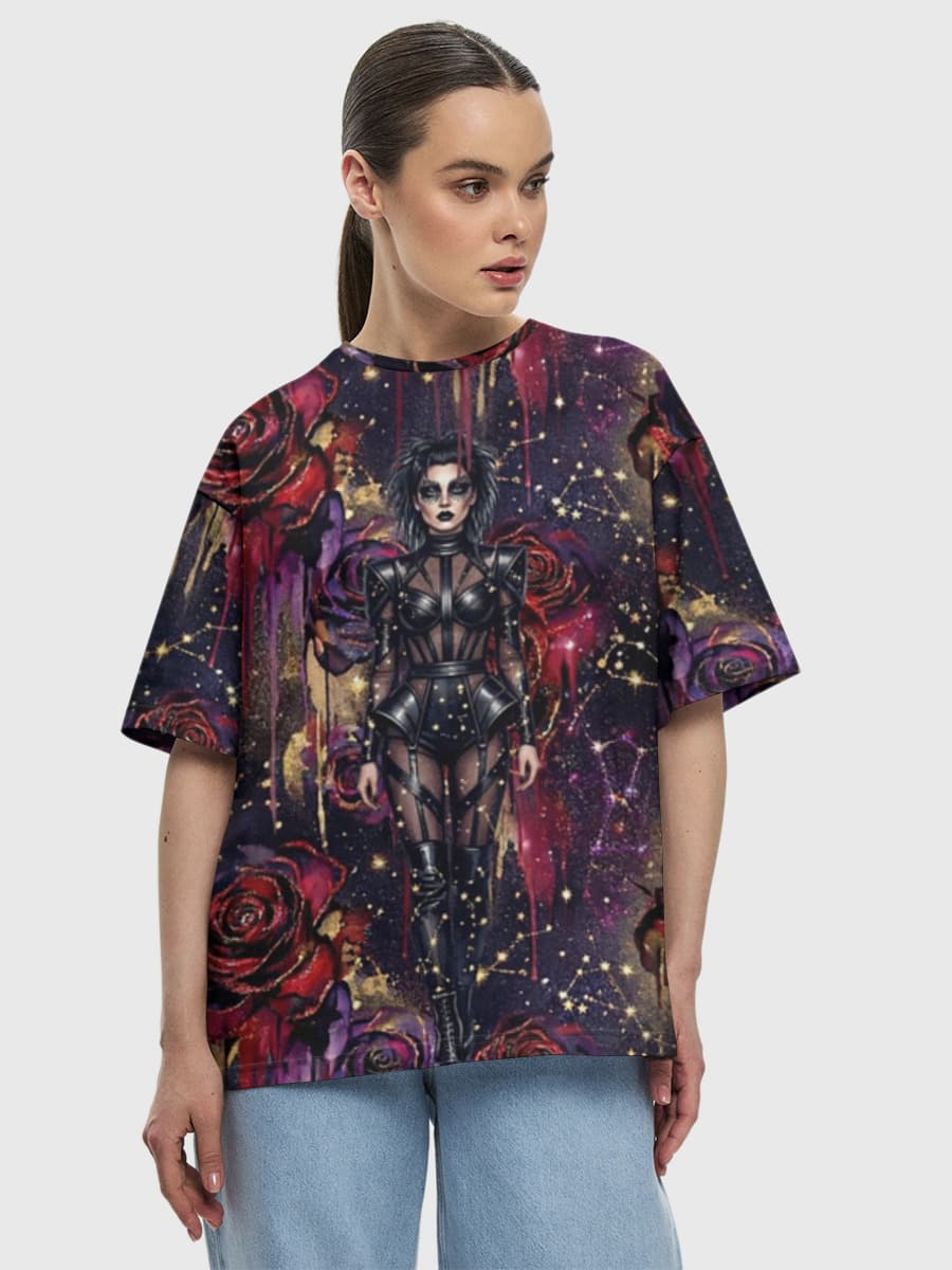 Women's oversized cotton T-shirt