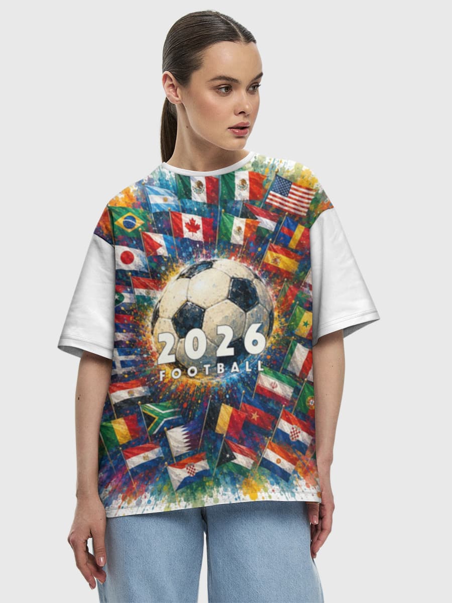 Women's oversized cotton T-shirt