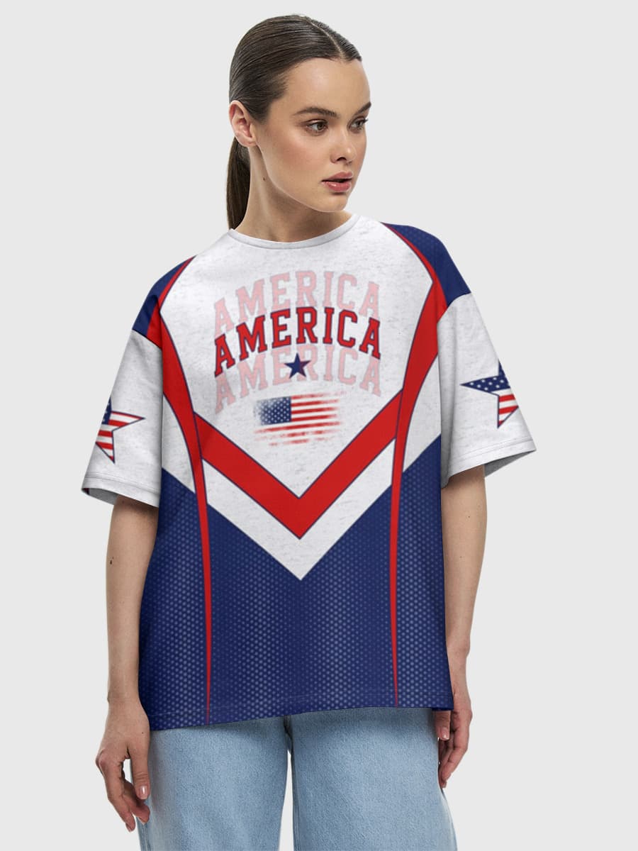 America Flag Graphic