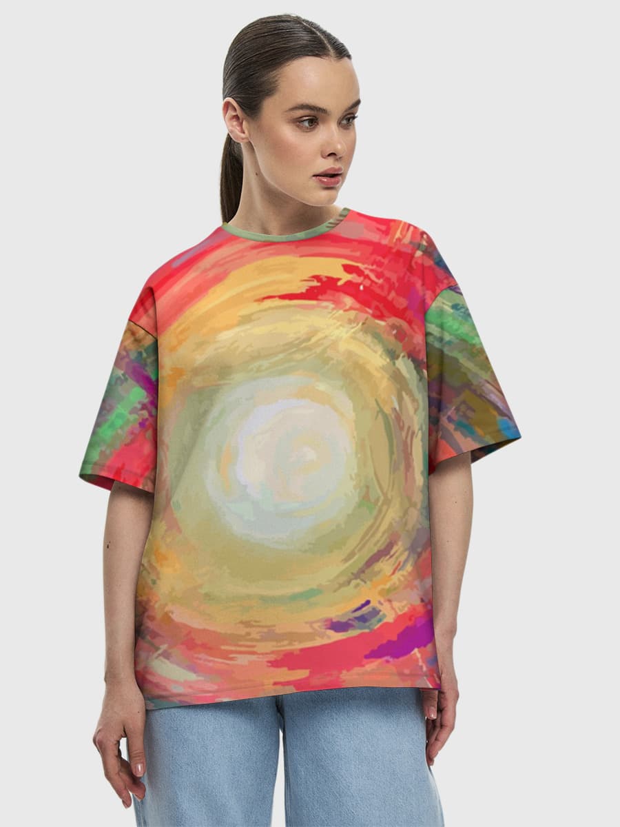 Women's oversized cotton T-shirt