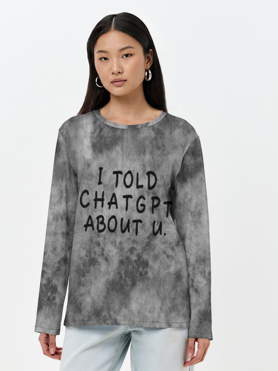 Women's long sleeve shirt. Cotton